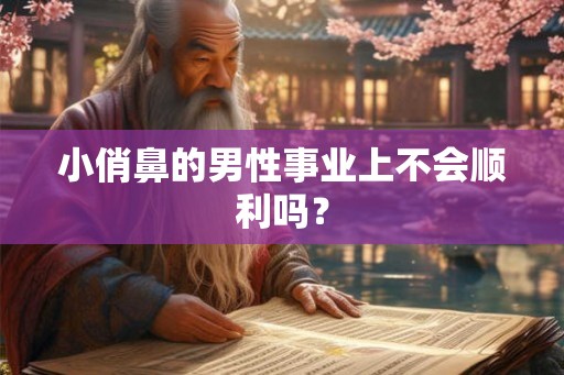 小俏鼻的男性事业上不会顺利吗？