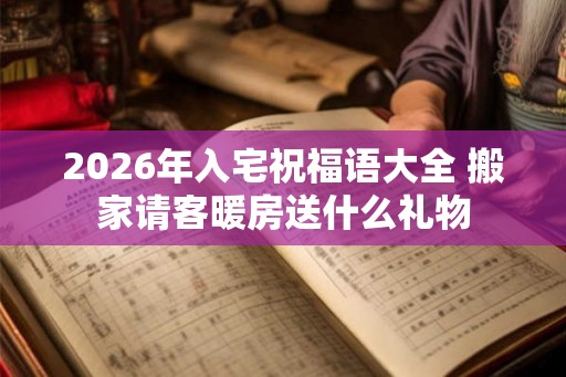 2026年入宅祝福语大全 搬家请客暖房送什么礼物 2026年入宅祝福语大全 搬家请客暖房送什么礼物