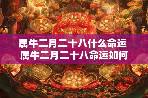 属牛二月二十八什么命运 属牛二月二十八命运如何