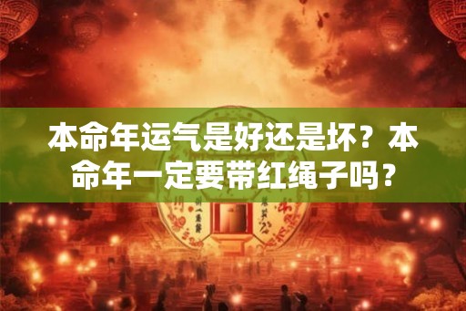 本命年运气是好还是坏?本命年一定要带红绳子吗? 本命年运气是好还是坏?本命年一定要带红绳子吗?