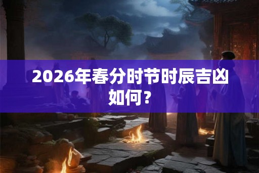 2026年春分时节时辰吉凶如何？