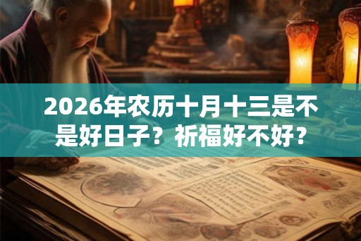 2026年农历十月十三是不是好日子?祈福好不好? 2026年农历十月十三是不是好日子?祈福好不好?