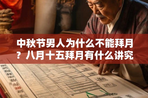 中秋节男人为什么不能拜月？八月十五拜月有什么讲究？