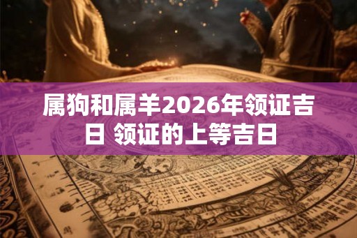 属狗和属羊2026年领证吉日 领证的上等吉日