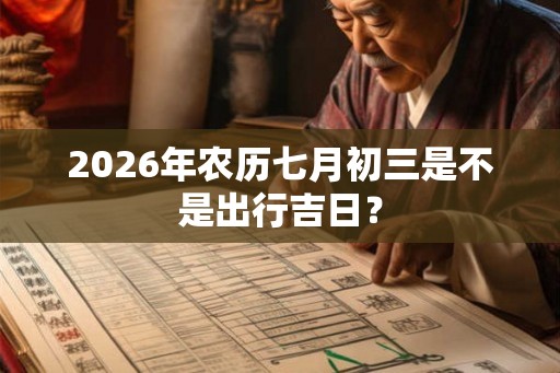 2026年农历七月初三是不是出行吉日？