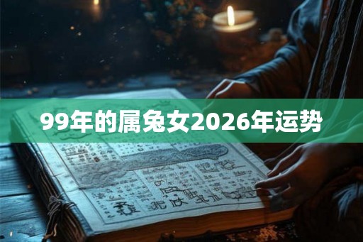 99年的属兔女2026年运势