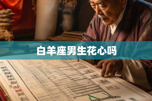 白羊座男生花心吗