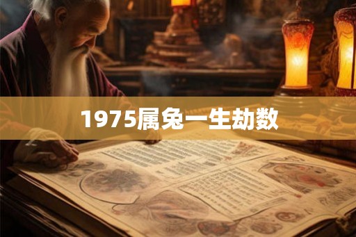 1975属兔一生劫数