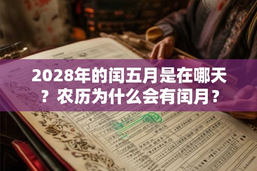 2028年的闰五月是在哪天？农历为什么会有闰月？