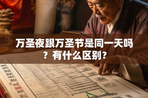 万圣夜跟万圣节是同一天吗？有什么区别？