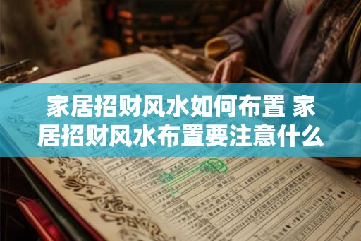 家居招财风水如何布置 家居招财风水布置要注意什么