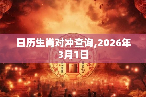 日历生肖对冲查询,2026年3月1日