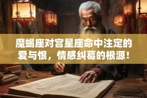 魔蝎座对宫星座命中注定的爱与恨，情感纠葛的根源！