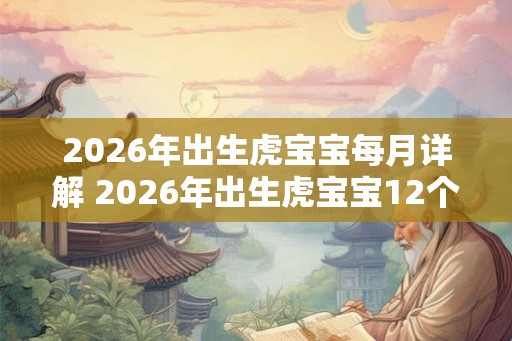 2026年出生虎宝宝每月详解 2026年出生虎宝宝12个月的命运解析