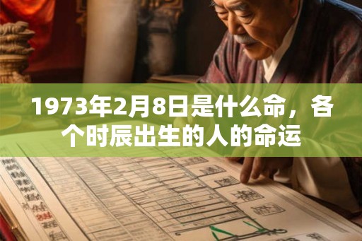 1973年2月8日是什么命，各个时辰出生的人的命运