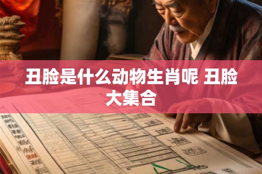 丑脸是什么动物生肖呢 丑脸大集合