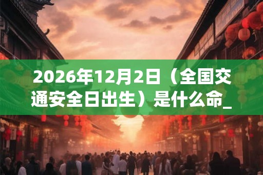 2026年12月2日（全国交通安全日出生）是什么命_命运如何