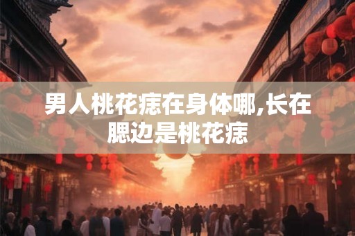 男人桃花痣在身体哪,长在腮边是桃花痣
