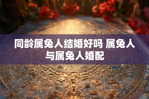 同龄属兔人结婚好吗 属兔人与属兔人婚配 同龄属兔人结婚好吗 属兔人与属兔人婚配