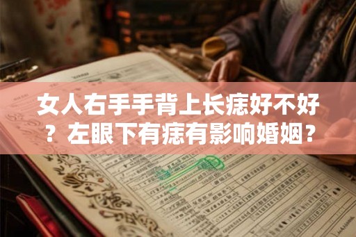 女人右手手背上长痣好不好？左眼下有痣有影响婚姻？