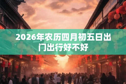 2026年农历四月初五日出门出行好不好