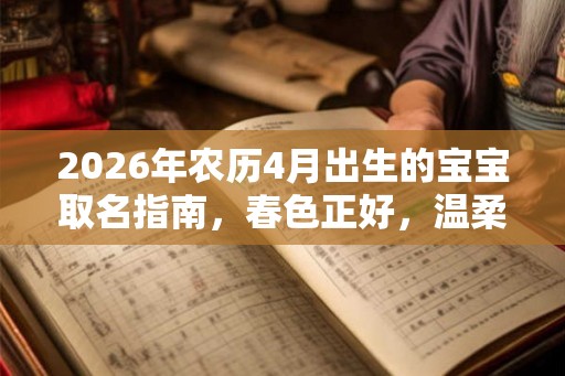 2026年农历4月出生的宝宝取名指南，春色正好，温柔娇俏