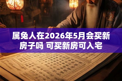 属兔人在2026年5月会买新房子吗 可买新房可入宅
