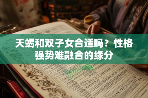 天蝎和双子女合适吗?性格强势难融合的缘分 天蝎和双子女合适吗?性格强势难融合的缘分