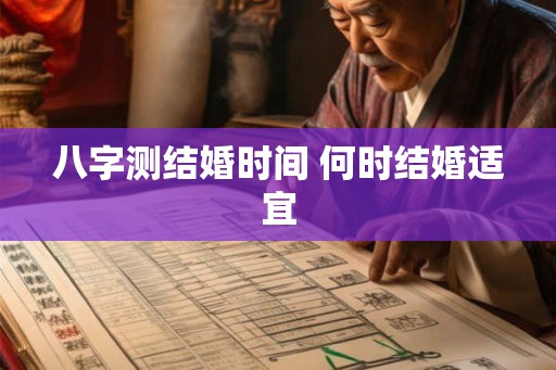 八字测结婚时间 何时结婚适宜 八字测结婚时间 何时结婚适宜