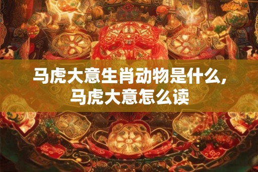 马虎大意生肖动物是什么,马虎大意怎么读 马虎大意生肖动物是什么,马虎大意怎么读