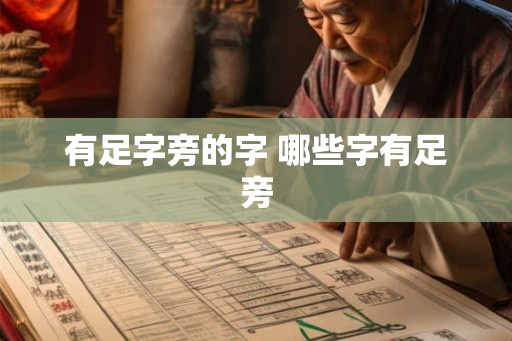 有足字旁的字 哪些字有足旁