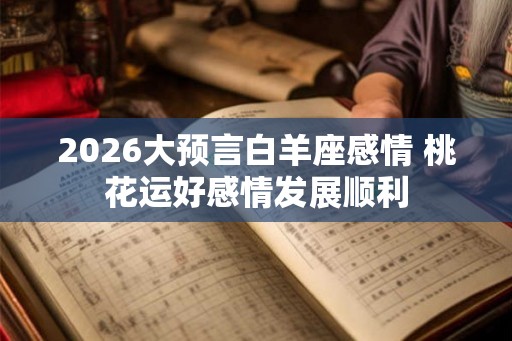 2026大预言白羊座感情 桃花运好感情发展顺利