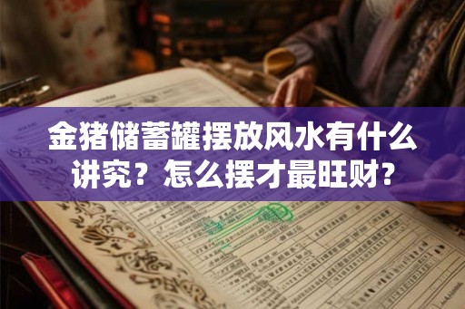 金猪储蓄罐摆放风水有什么讲究?怎么摆才最旺财? 金猪储蓄罐摆放风水有什么讲究?怎么摆才最旺财?