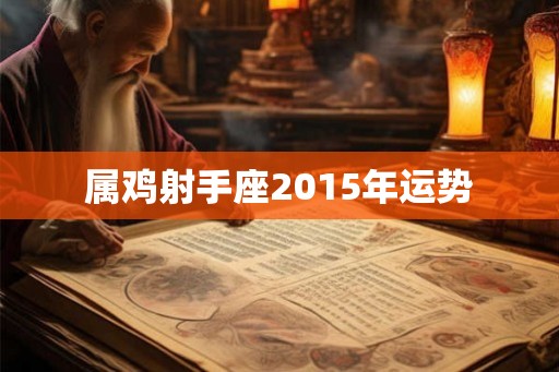 属鸡射手座2015年运势