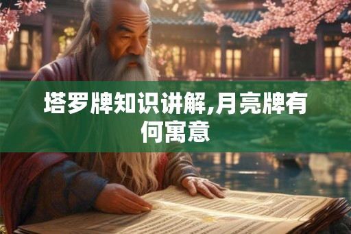 塔罗牌知识讲解,月亮牌有何寓意