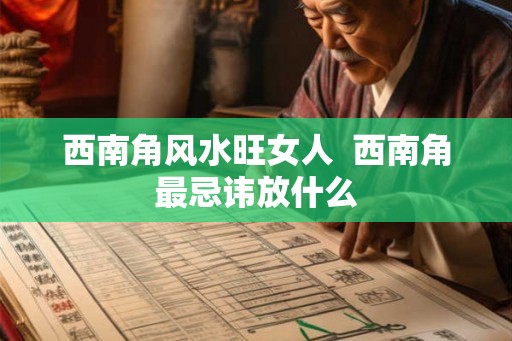 西南角风水旺女人  西南角最忌讳放什么