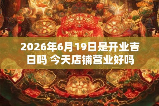 2026年6月19日是开业吉日吗 今天店铺营业好吗