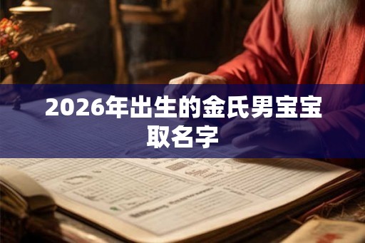 2026年出生的金氏男宝宝取名字
