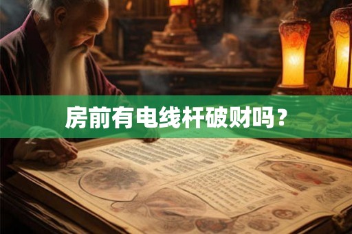 房前有电线杆破财吗？