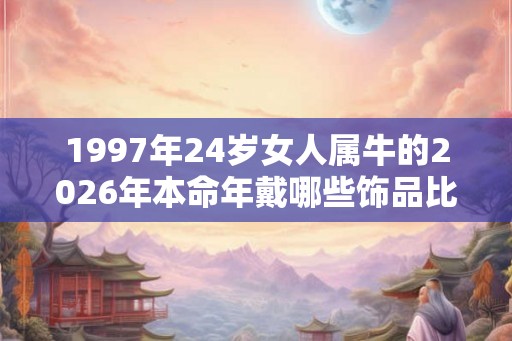 1997年24岁女人属牛的2026年本命年戴哪些饰品比较好 1997年24岁女人属牛的2026年本命年戴哪些饰品比较好