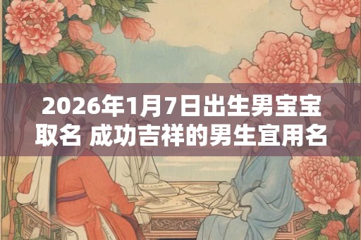 2026年1月7日出生男宝宝取名 成功吉祥的男生宜用名 2026年1月7日出生男宝宝取名 成功吉祥的男生宜用名