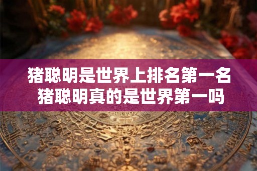 猪聪明是世界上排名第一名 猪聪明真的是世界第一吗