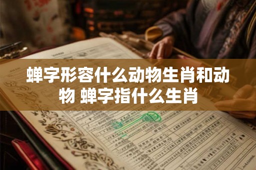 蝉字形容什么动物生肖和动物 蝉字指什么生肖