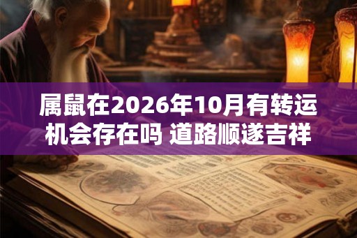 属鼠在2026年10月有转运机会存在吗 道路顺遂吉祥如意