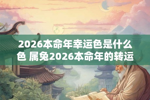 2026本命年幸运色是什么色 属兔2026本命年的转运颜色