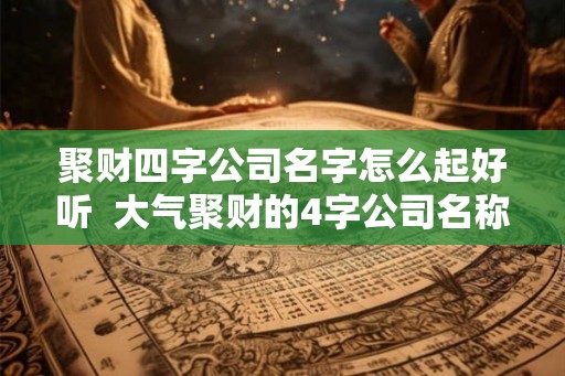 聚财四字公司名字怎么起好听  大气聚财的4字公司名称