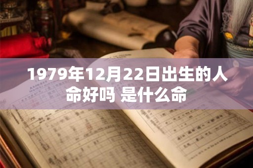 1979年12月22日出生的人命好吗 是什么命
