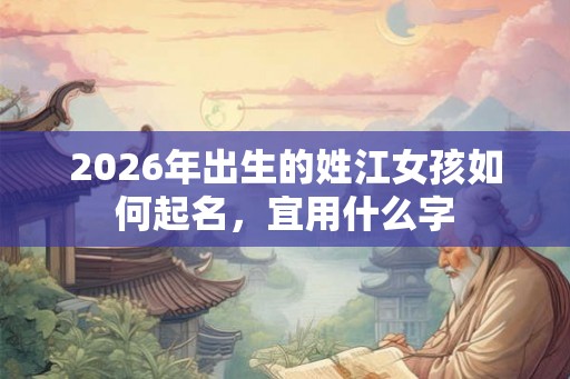 2026年出生的姓江女孩如何起名，宜用什么字