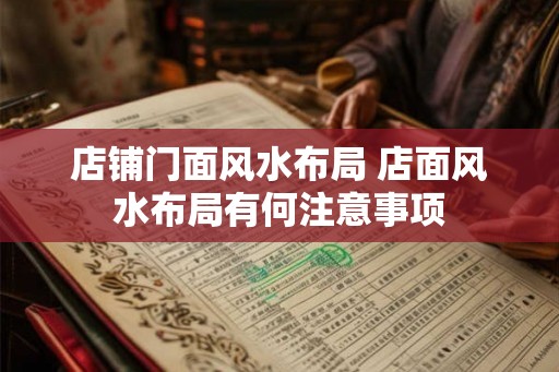 店铺门面风水布局 店面风水布局有何注意事项 店铺门面风水布局 店面风水布局有何注意事项