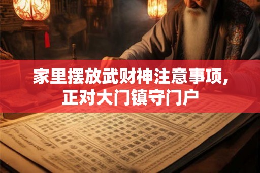 家里摆放武财神注意事项,正对大门镇守门户